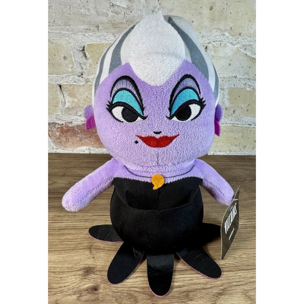 Disney Villain Ursula Plush Little Mermaid Just Play Stuffed Toy New Gift Tag 9"